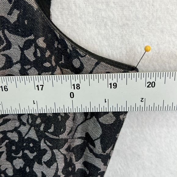 J. Crew Sheath Dress Size 12 Black/Gray Linen Blend Cap Sleeves Lined EUC - Picture 10 of 12